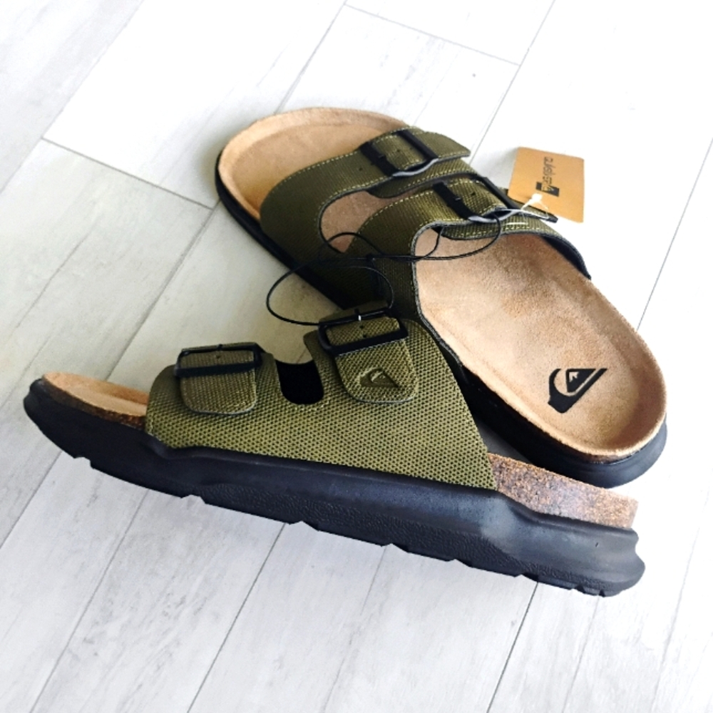 QUIKSILVER NEW Embark Double Strap Deck Sandals Slip-on - Picture 7 of 15